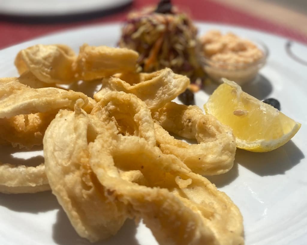 Fried calamari, Before