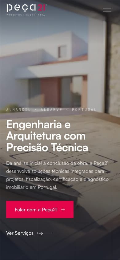 The same site on a phone.